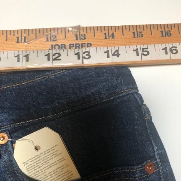 Levis High Rise Denim Cut Off Shorts Blue - Picture 4 of 10